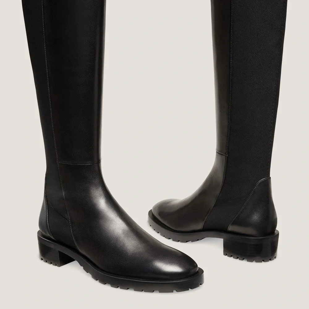 NIB Stuart Weitzman 5050 LUG-SOLE KNEE-HIGH BOOT Sz 7.5 - Picture 4 of 9